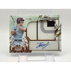2024 Leaf Trinity Jace LaViolette Jersey Patch Auto 27/99 SP Guardians Aggies